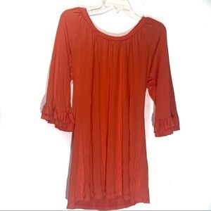 Cezanne Orange Tunic Size Small